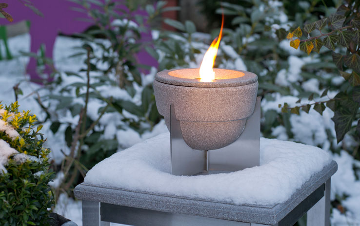 Denk Schmelzfeuer Outdoor L Granicium mit Deckel