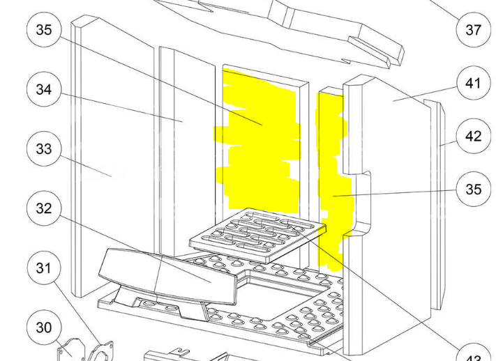 Rika Ersatzteil Sol Innenauskleidung hinten Z36088