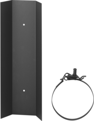 Hagos Strahlungsschutzblech mit Klemmband; Ø 100 mm; L: 1000 mm; schwarz-metallic