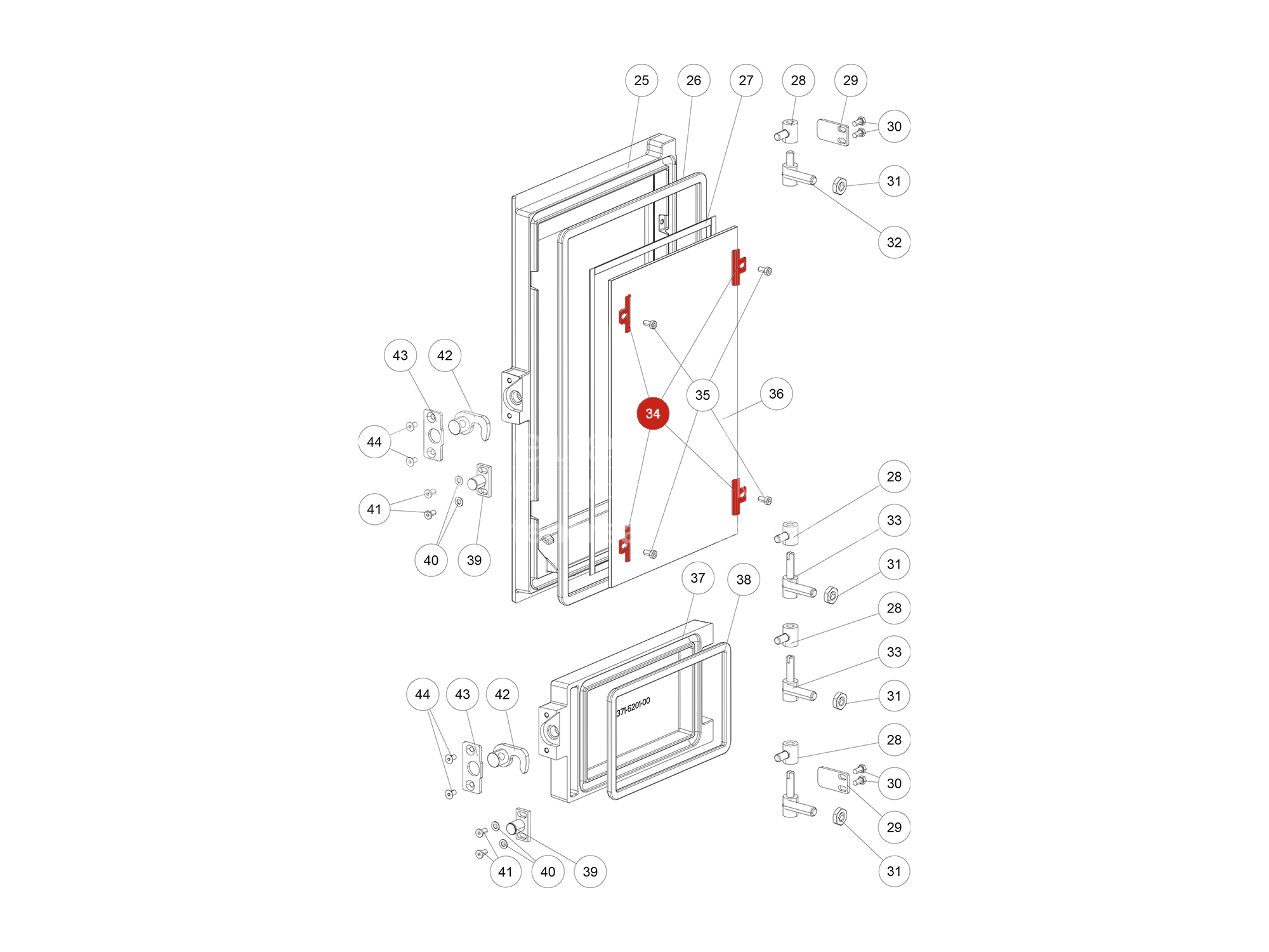 Rika Ersatzteil Glashalter L00475