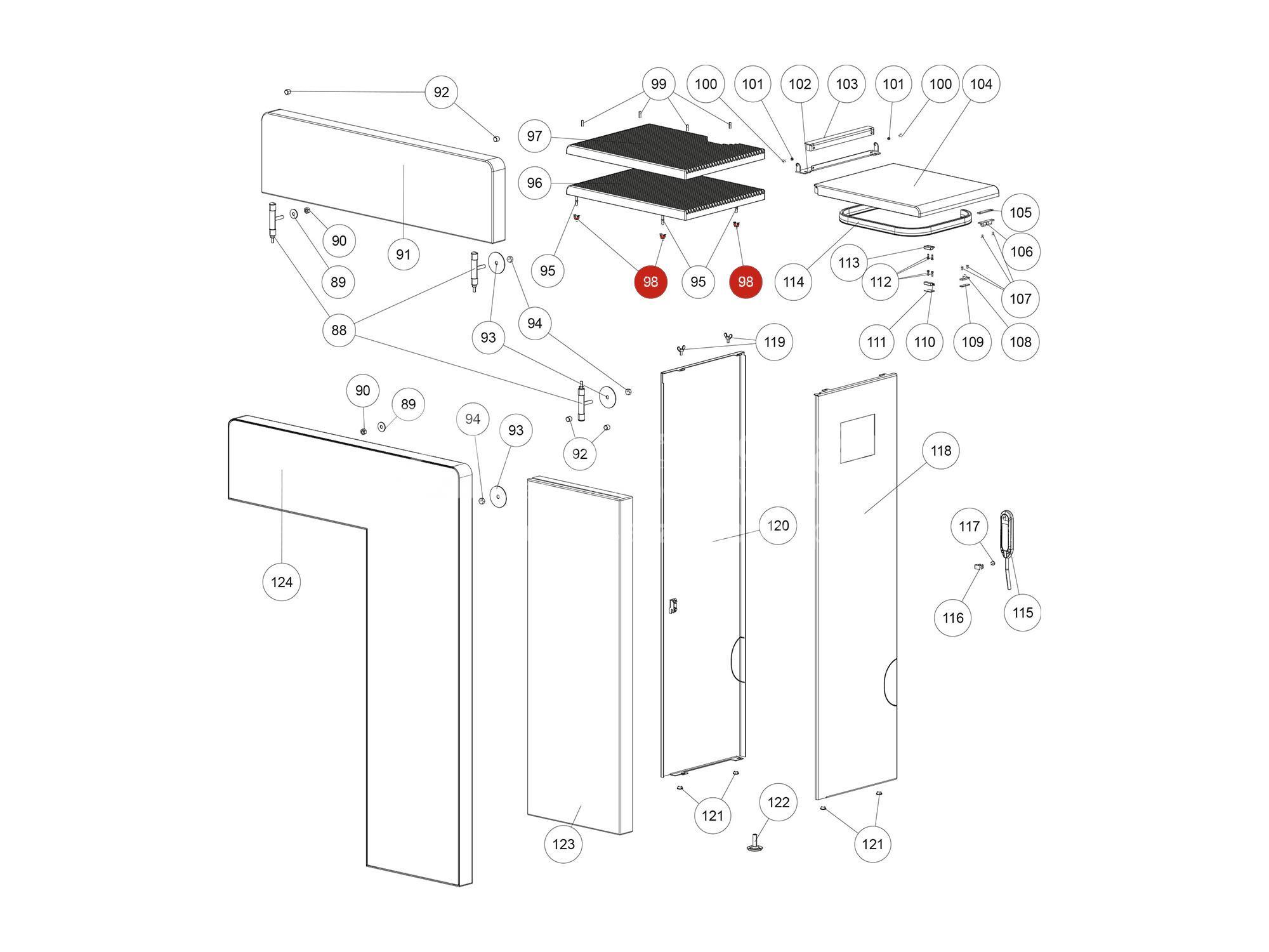 Rika Ersatzteil Schnappverschlussfeder Z36001